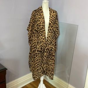 Kendall & Kylie leopard print swim/beach coverup